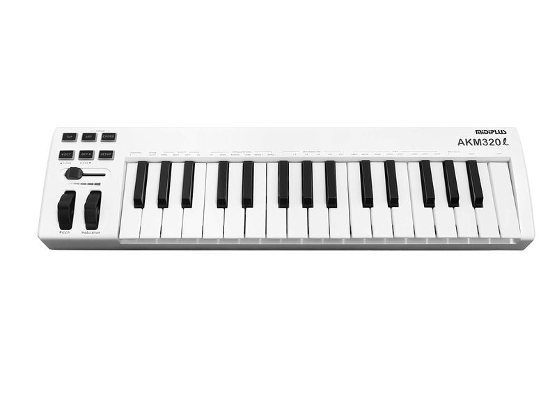 MiDiPLUS متحكم لوحة المفاتيح MIDIPLUS AKM320L، أبيض، 32 مفتاح - Image 5